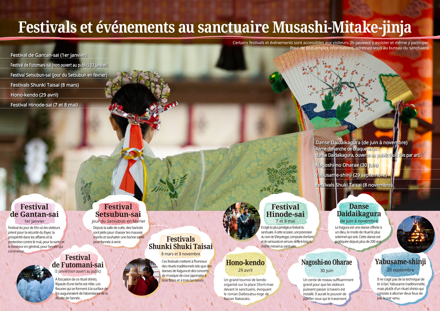 Festivals et événements au sanctuaire Musashi-Mitake-jinja